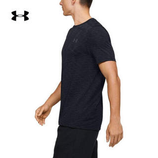 安德玛官方UA Seamless男子运动短袖T恤Under Armour1347751 黑色001 S