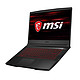MSI 微星 侠客 GF63 15.6英寸游戏笔记本电脑（i5-10200H、8GB、512GB SSD、1650Ti）