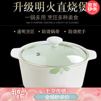 碗碟套装家用欧式现代简约个性碗盘筷景德镇餐具套装乔迁礼物餐具 明火煲 绿野仙踪明火煲1个装