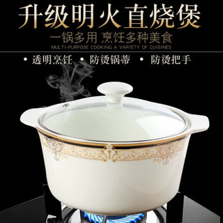 碗碟套装家用欧式现代简约个性碗盘筷景德镇餐具套装乔迁礼物餐具 明火煲 绿野仙踪明火煲1个装