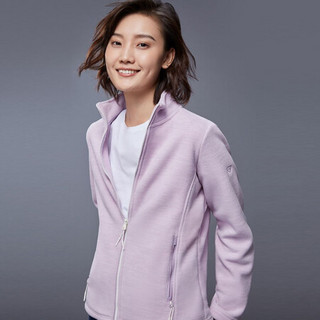 诺诗兰秋冬户外女式时尚保暖舒适加厚绒外套 GF082606 熏衣紫麻灰色 L