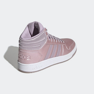 阿迪达斯官网 adidas neo HOOPS 2.0 MID 女鞋休闲运动鞋EF0121 紫粉 36.5(225mm)