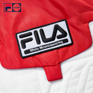 FILA FUSION x WM白山联名系列斐乐男士棉服2020冬季新款休闲保暖民族风外套 传奇红-RD 165/88A/S