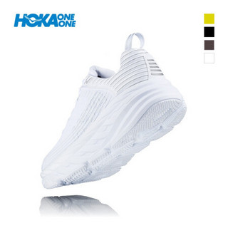 HOKA ONE ONE男邦代6缓冲轻便公路跑步鞋Bondi6耐磨舒适轻便运动鞋 白色/白色反光 US 9 /270mm