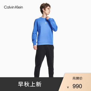 CK Jeans 2020秋冬款男装 纯棉圆领长袖针织卫衣J315864 C4O-蓝色 S