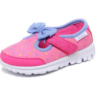 SKECHERS 斯凯奇 女童魔术贴运动鞋 桃红色 26.5