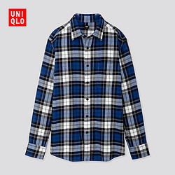 UNIQLO 优衣库 421204 男装法兰绒格子衬衫  