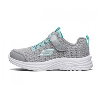 SKECHERS 斯凯奇 GIRLS系列 女童魔术贴休闲运动鞋 81516L 灰色/浅绿色