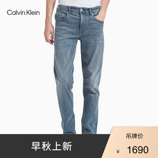 CK Jeans 2020秋冬新款 男装修身丹宁合身牛仔裤CKJ027 J316226 1BZ-蓝色 36