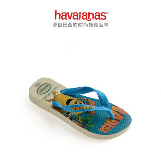 Havaianas哈唯纳Kids Minions 2020新小黄人联名哈瓦那人字拖童款 3745-黄蓝色/印花 适合35-36码