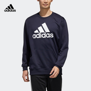 阿迪达斯官网 adidas M MH SW CREW 20 男装训练运动上衣GE0400 传奇墨水蓝 J/S(165/88A)