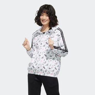 阿迪达斯官网 adidas neo W ART WB 女装运动外套GF7106 白/黑色 A/2XL(175/100A)