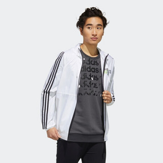 阿迪达斯官网 adidas neo M FAVES WB 男装运动外套FP7326 白 A/3XL(190/112A)