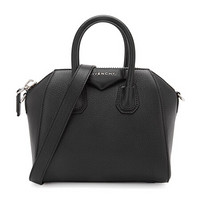 纪梵希 GIVENCHY 女士黑色羊皮手提单肩斜挎包  BB05114012 001