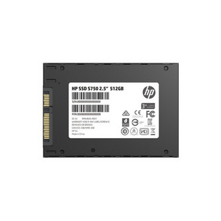 HP 惠普 S750 SATA 固态硬盘 512GB（SATA3.0）