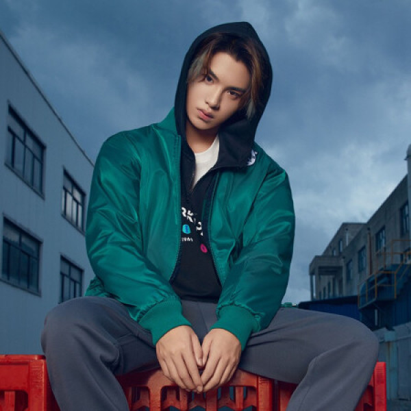 kappa卡帕黄明昊男女棒球夹克两面穿外套休闲羊羔绒上衣泰迪绒长袖