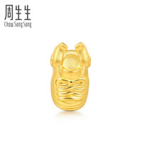 周生生 足金Charme串珠新生系列抓周运动鞋黄金转运珠宝宝手串 不含手绳91887C定价