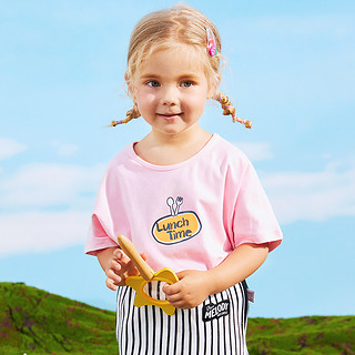 小猪班纳童装女童童T恤2020夏季女童时尚短袖t恤