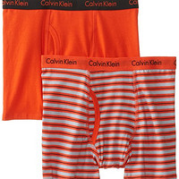 Calvin Klein 卡尔文·克莱 男童平角内裤2件装 橙色 US8