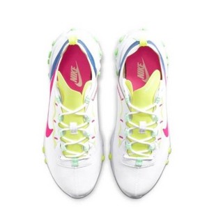 NIKE 耐克 React Element 55 女士休闲运动鞋 CU3011-161 白色/荧光绿/粉色 36