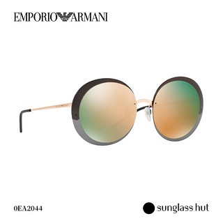 EMPORIO ARMANI/阿玛尼 混色圆框亮光女款时尚太阳墨镜 0EA2044