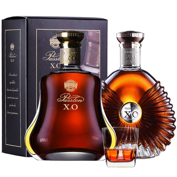洋酒组合 法国派斯顿进口xo白兰地烈酒洋酒礼盒装40度 洋酒套装