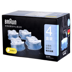 BRAUN CCR4 剃须刀清洁液 4盒装