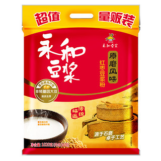 YON HO 永和豆浆 豆浆粉组合装 1.02kg*2袋（红枣味豆浆粉1.02kg+AD高钙豆奶1.02kg）