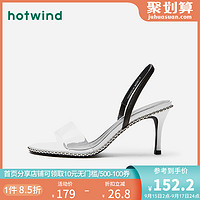热风女鞋2020年夏季新款女士高跟单鞋百搭仙女风时尚凉鞋H58W0623 *12件