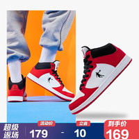 乔丹 运动鞋板鞋时尚轻便平底休闲鞋男 XM3580338 白色/极光红 40
