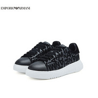 阿玛尼EMPORIO ARMANI奢侈品EA20秋冬女士休闲鞋 X3X024-XM531 BLACK-A083黑色 35