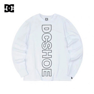 DCSHOES CENTER LS M 19冬新款纯棉男士休闲长袖T恤 GDYZT19402 黑夹色-BLK M