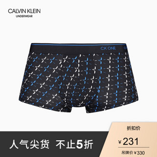 【张艺兴同款】CK Underwear2020春夏款 超细面料男装内裤 NB2225 SP6-蓝黑花纹 L