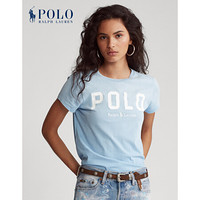 Ralph Lauren/拉夫劳伦女装 2020年秋季徽标平纹针织T恤21699 400-蓝色 XS