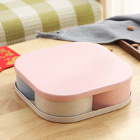 北欧创意分格糖果盒家用干果盒水果盘客厅茶几瓜子盘零食盘瓜子盒