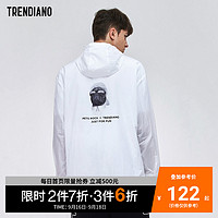 TRENDIANOxPETS ROCK合作款 半拉链连帽风衣