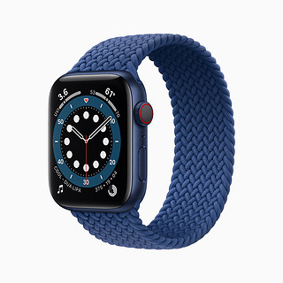 苹果 Apple Watch Series 6 智能手表 44mm GPS款 (GPS、心率、血氧)