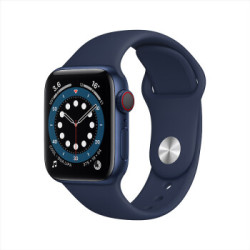 Apple 苹果 Watch Series 6智能手表 GPS+蜂窝款 40毫米蓝色铝金属表壳 深海军蓝色运动型表带 M06Q3CH/A