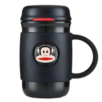 Paul Frank 大嘴猴 PFD005 不锈钢带手柄保温杯 480ml 黑色