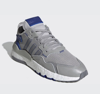 adidas Originals Nite Jogger 中性休闲运动鞋 FW2056 淡灰/学院蓝 40