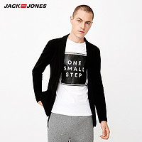 Jack Jones 杰克琼斯 218308509 棉麻修身西装外套