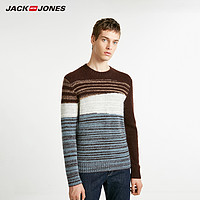Jack Jones 杰克琼斯 218425525 条纹直筒针织衫