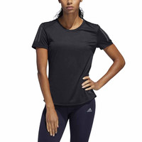 adidas 阿迪达斯 Own The Run Tee DQ2630 女士运动T恤 黑