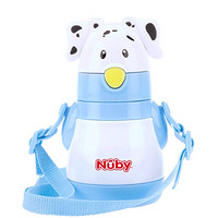 Nuby 努比 10536 儿童不锈钢吸管保温杯 蓝色 300ml