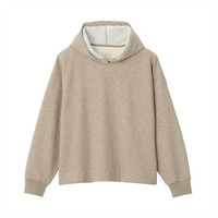 無印良品 MUJI 無印良品 女式 粗细不均毛圈 套头卫衣 深咖啡色 M-L