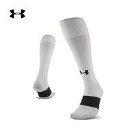 安德玛官方UA Soccer成人运动中筒袜子Under Armour1315607 白色100 M