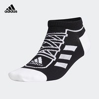 阿迪达斯官网 adidas SN SOCKS LOW 男女训练运动袜子GC9069 黑色/白 3739