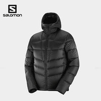 萨洛蒙（Salomon）男户外羽绒服 TRANSITION DOWN HOODIE 黑色C13923 M