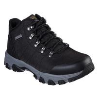 SKECHERS斯凯奇男鞋高帮系带休闲鞋户外鞋日常鞋66279 BLACK 10
