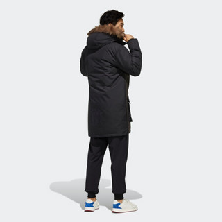 阿迪达斯官网adidas neo 男装冬季运动羽绒服EI4393 黑色/黑色/固态灰 A/3XL(190/112A)